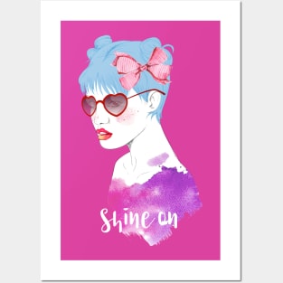 Shine On Girl Posters and Art